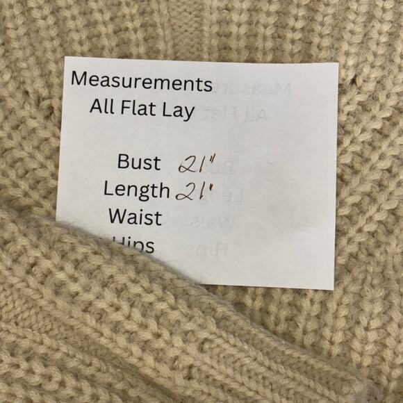 MNG Basics Mango Cream Braided Cable Knit Chunky Sweater  Cozy Staple Capsule SM - Picture 8 of 9